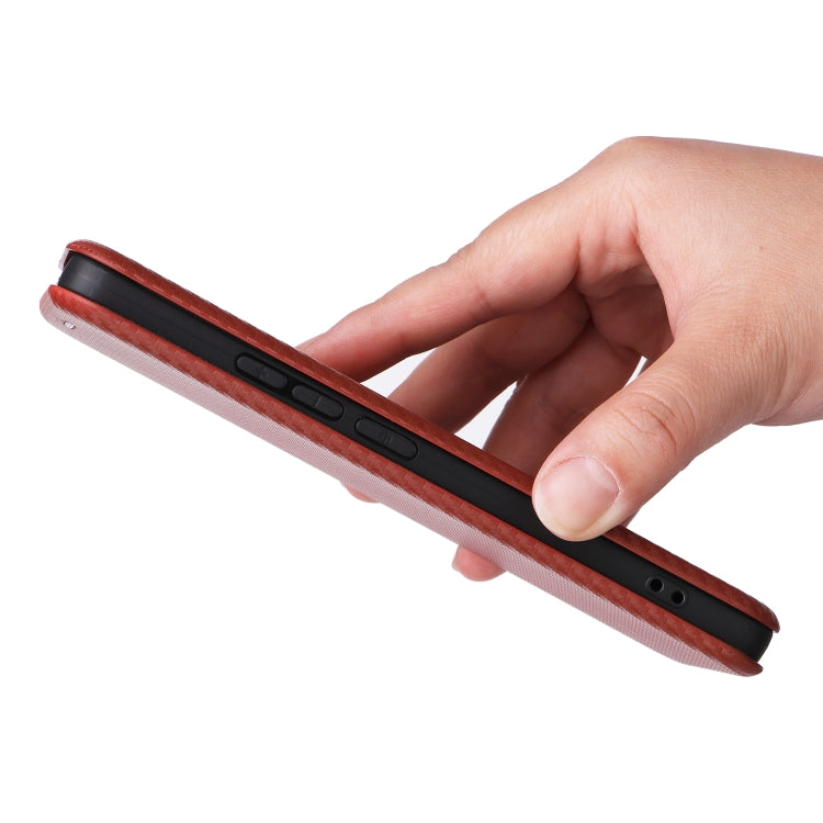 For Xiaomi Redmi Turbo 3 / Poco F6 Carbon Fiber Texture Flip Leather Phone Case
