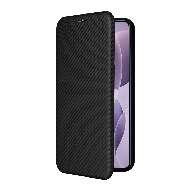 For Redmi K70 Carbon Fiber Texture Flip Leather Phone Case