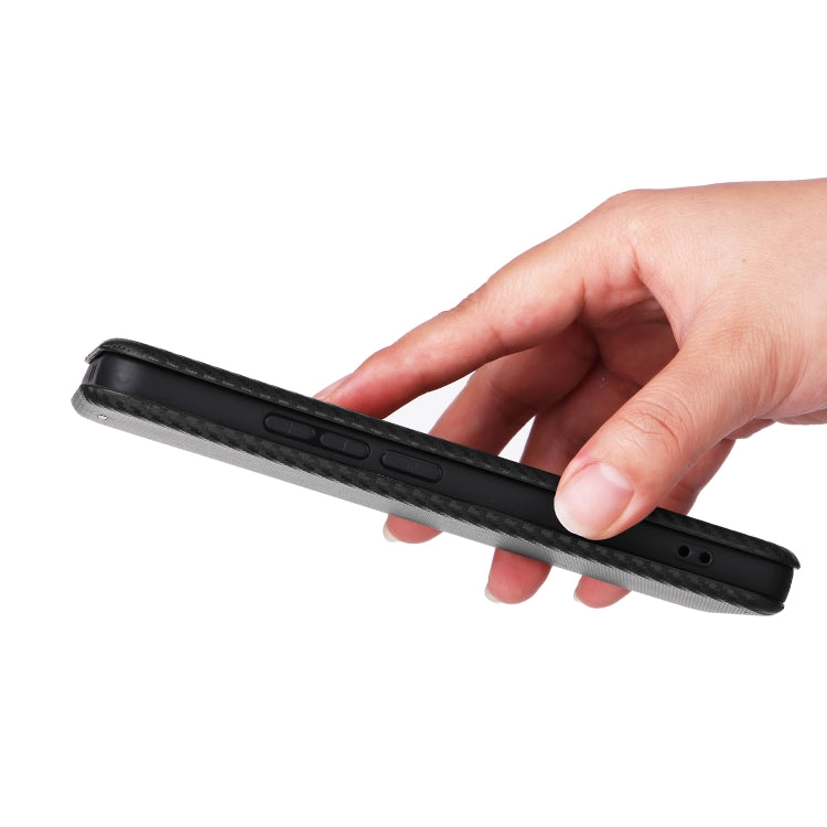 For Redmi K70 Carbon Fiber Texture Flip Leather Phone Case