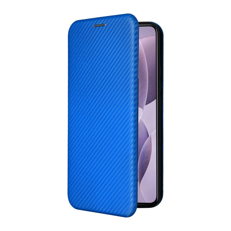 For Redmi K70 Carbon Fiber Texture Flip Leather Phone Case