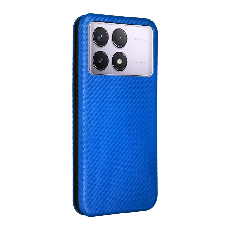 For Redmi K70 Carbon Fiber Texture Flip Leather Phone Case