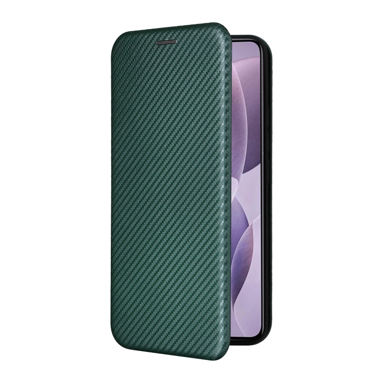 For Redmi K70 Carbon Fiber Texture Flip Leather Phone Case