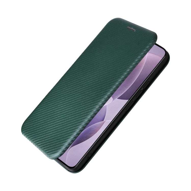 For Redmi K70 Carbon Fiber Texture Flip Leather Phone Case