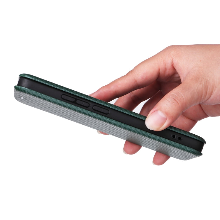 For Redmi K70 Carbon Fiber Texture Flip Leather Phone Case