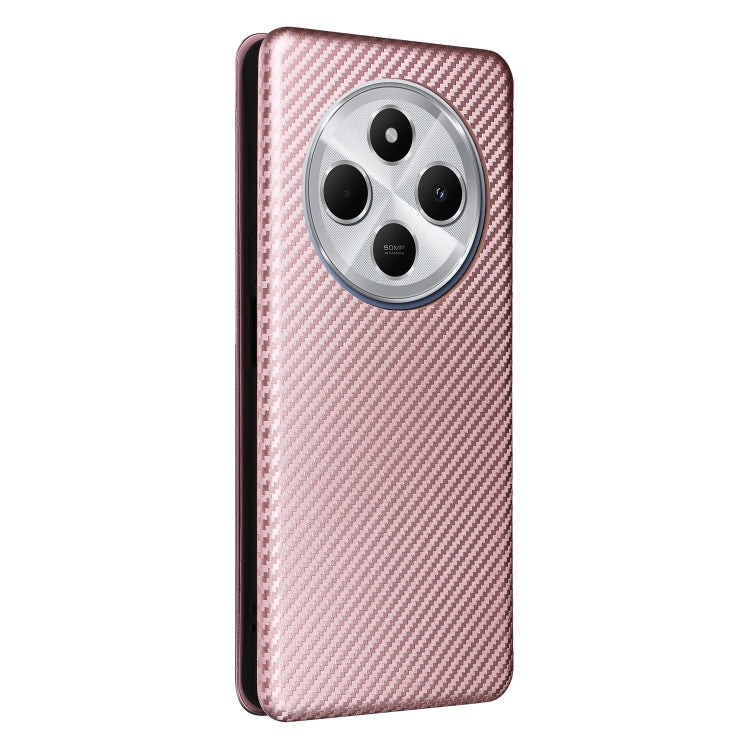 For Redmi 14C Carbon Fiber Texture Flip Leather Phone Case