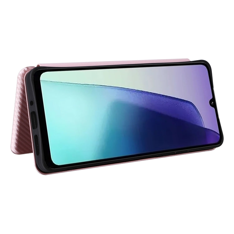For Redmi 14C Carbon Fiber Texture Flip Leather Phone Case