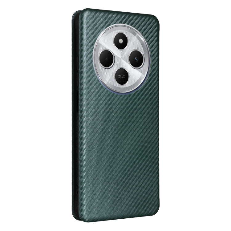 For Redmi 14C Carbon Fiber Texture Flip Leather Phone Case