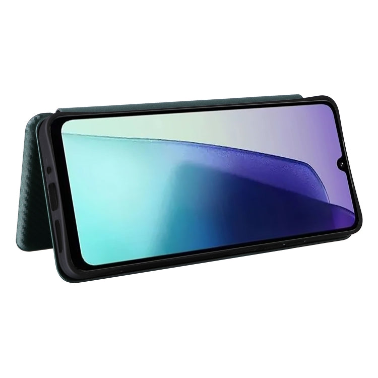 For Redmi 14C Carbon Fiber Texture Flip Leather Phone Case