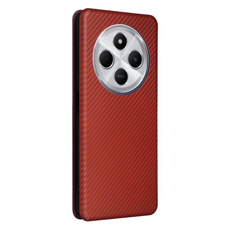 For Redmi 14C Carbon Fiber Texture Flip Leather Phone Case