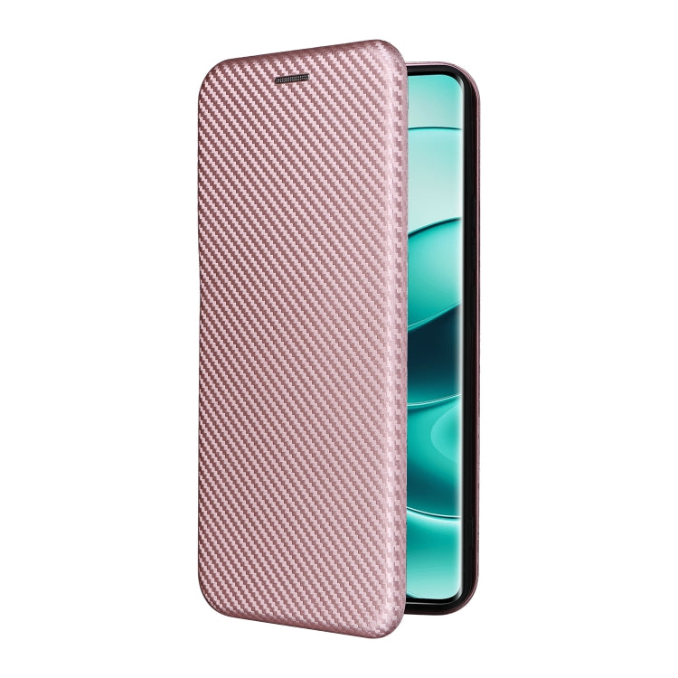 For Redmi Note 14 Pro 4G Global Carbon Fiber Texture Flip Leather Phone Case