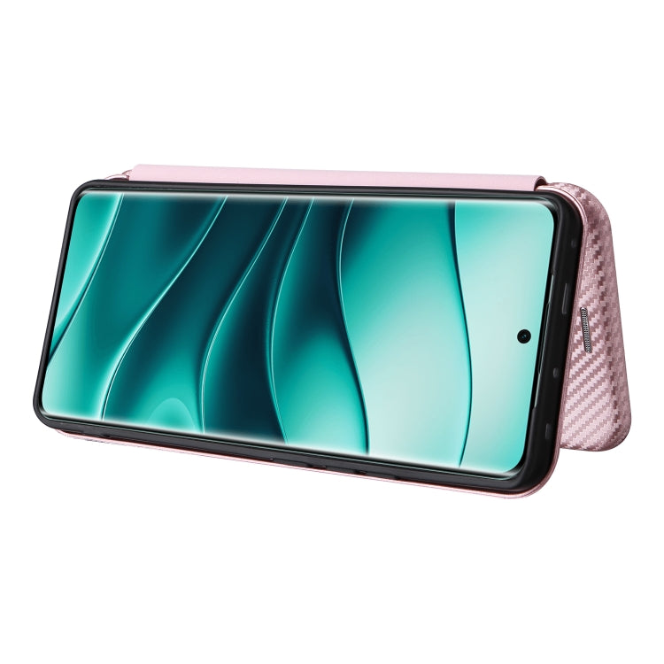 For Redmi Note 14 Pro 4G Global Carbon Fiber Texture Flip Leather Phone Case