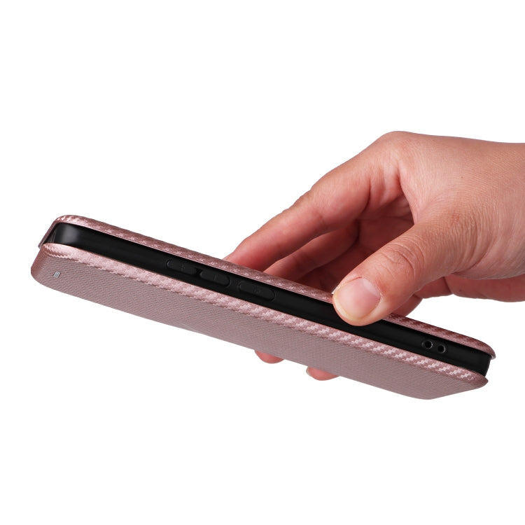 For Redmi Note 14 Pro 4G Global Carbon Fiber Texture Flip Leather Phone Case