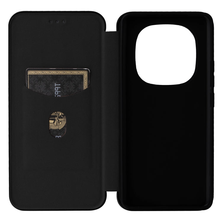 For Redmi Note 14 Pro 4G Global Carbon Fiber Texture Flip Leather Phone Case