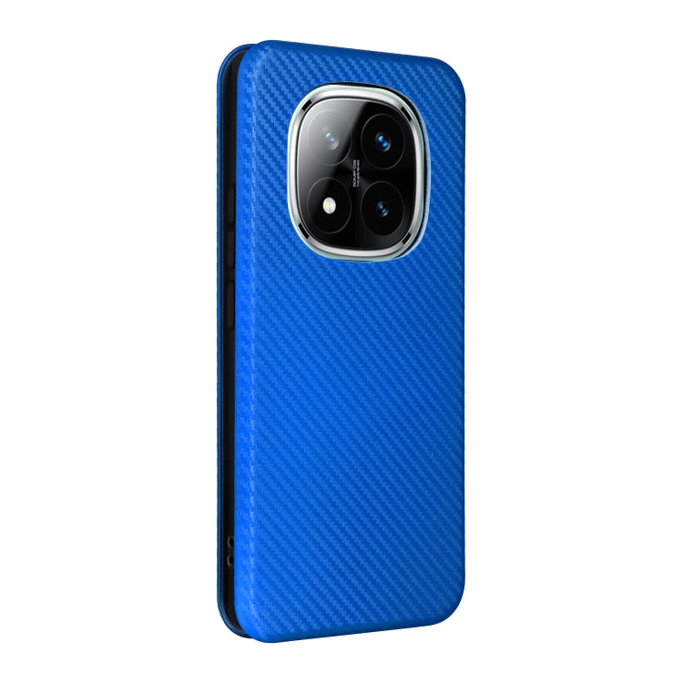 For Redmi Note 14 Pro 4G Global Carbon Fiber Texture Flip Leather Phone Case
