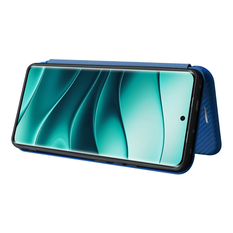 For Redmi Note 14 Pro 4G Global Carbon Fiber Texture Flip Leather Phone Case