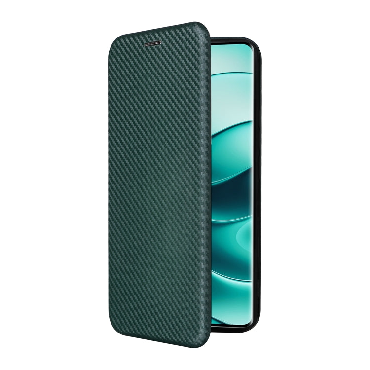 For Redmi Note 14 Pro 4G Global Carbon Fiber Texture Flip Leather Phone Case