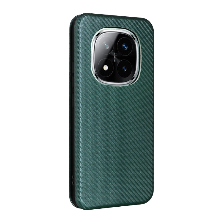 For Redmi Note 14 Pro 4G Global Carbon Fiber Texture Flip Leather Phone Case