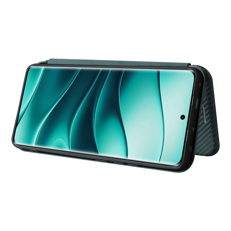 For Redmi Note 14 Pro 4G Global Carbon Fiber Texture Flip Leather Phone Case