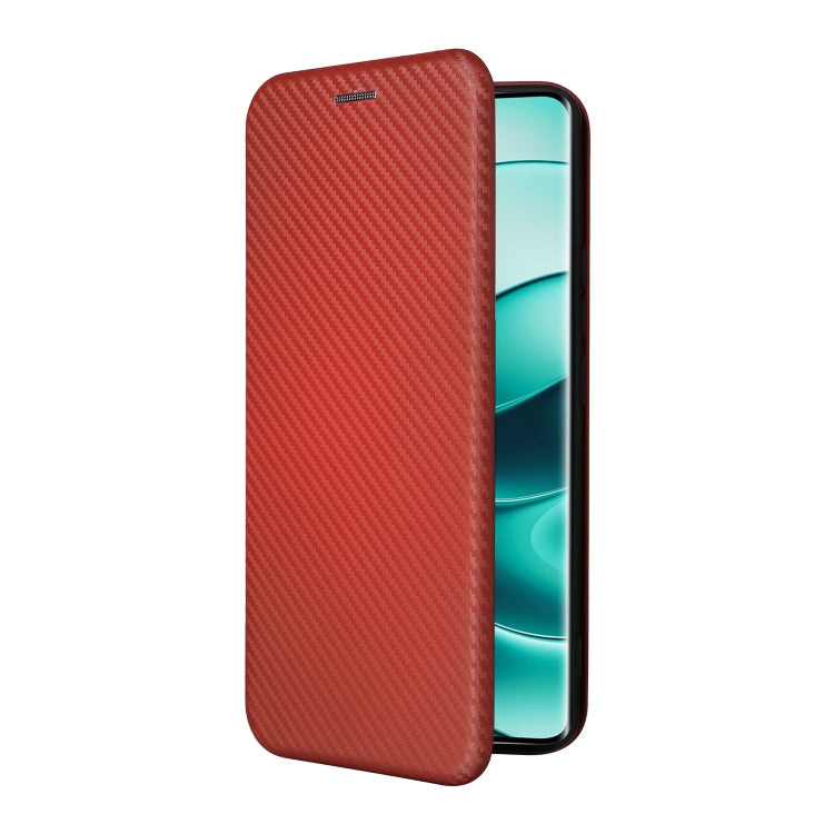 For Redmi Note 14 Pro 4G Global Carbon Fiber Texture Flip Leather Phone Case