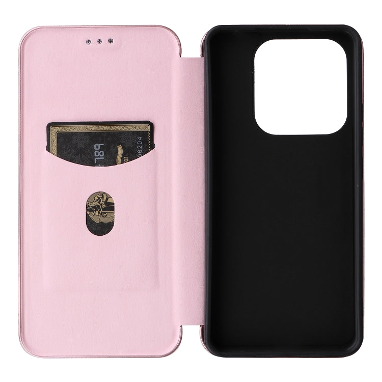 For Redmi Note 14 4G Global 163.25mm Carbon Fiber Texture Flip Leather Phone Case