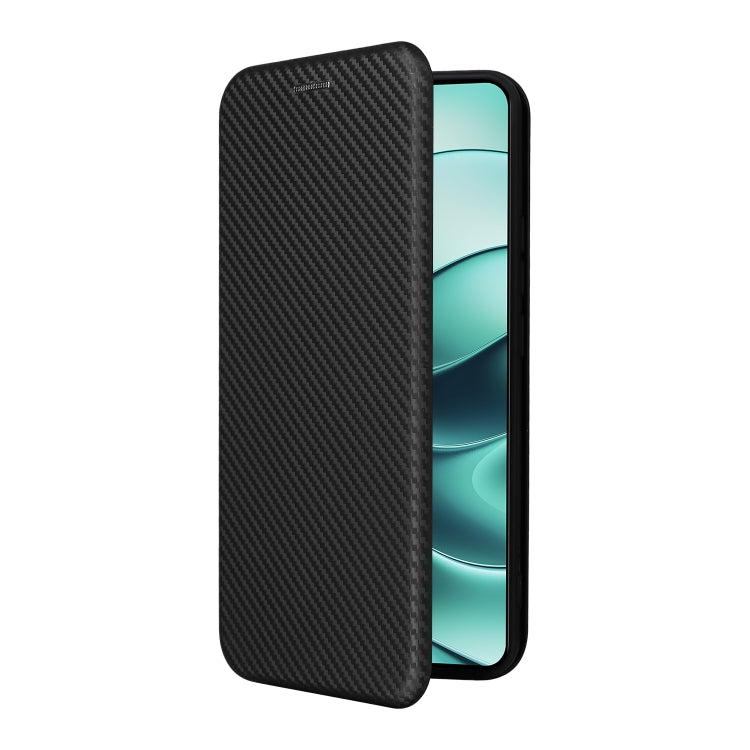 For Redmi Note 14 4G Global 163.25mm Carbon Fiber Texture Flip Leather Phone Case