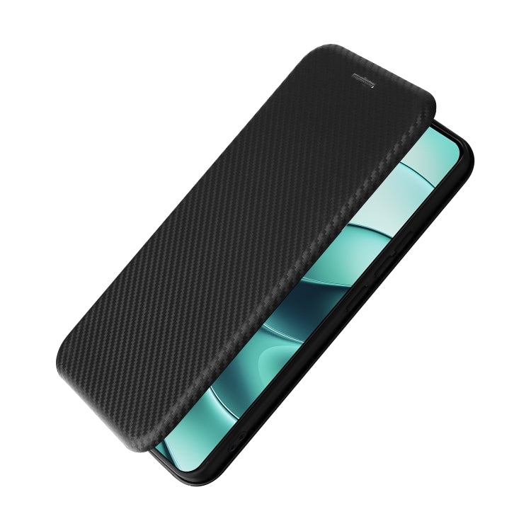 For Redmi Note 14 4G Global 163.25mm Carbon Fiber Texture Flip Leather Phone Case