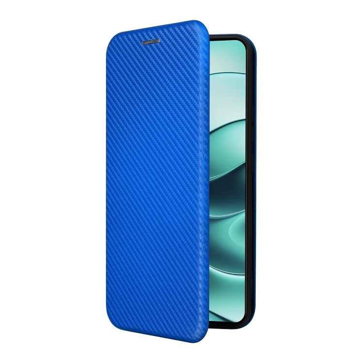 For Redmi Note 14 4G Global 163.25mm Carbon Fiber Texture Flip Leather Phone Case