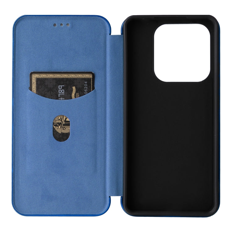 For Redmi Note 14 4G Global 163.25mm Carbon Fiber Texture Flip Leather Phone Case