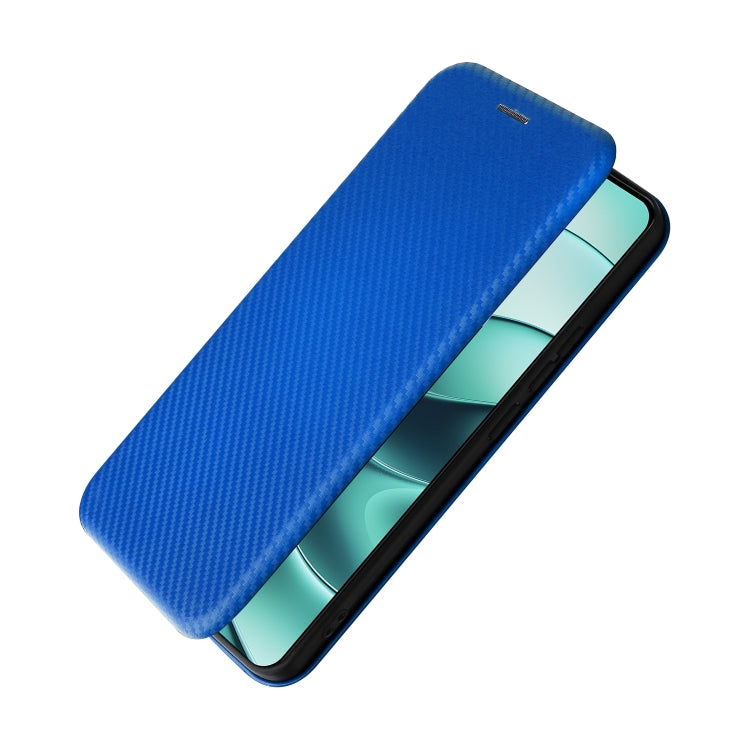 For Redmi Note 14 4G Global 163.25mm Carbon Fiber Texture Flip Leather Phone Case