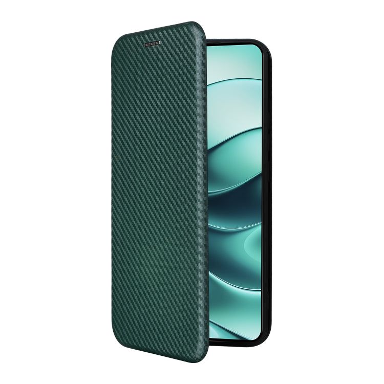 For Redmi Note 14 4G Global 163.25mm Carbon Fiber Texture Flip Leather Phone Case