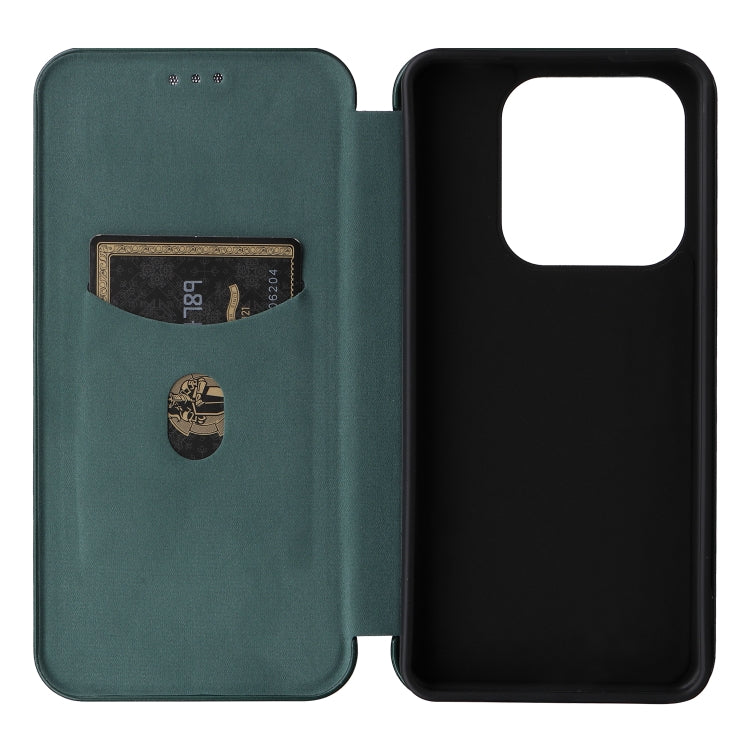For Redmi Note 14 4G Global 163.25mm Carbon Fiber Texture Flip Leather Phone Case