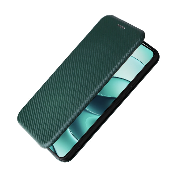 For Redmi Note 14 4G Global 163.25mm Carbon Fiber Texture Flip Leather Phone Case