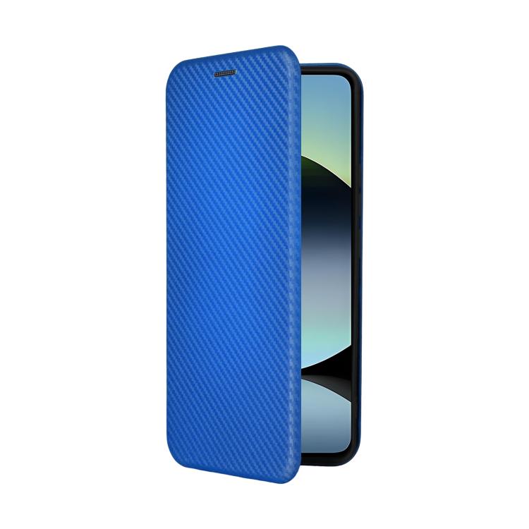 For Xiaomi Poco M7 Pro 5G / Redmi Note 14 5G Carbon Fiber Texture Flip Leather Phone Case