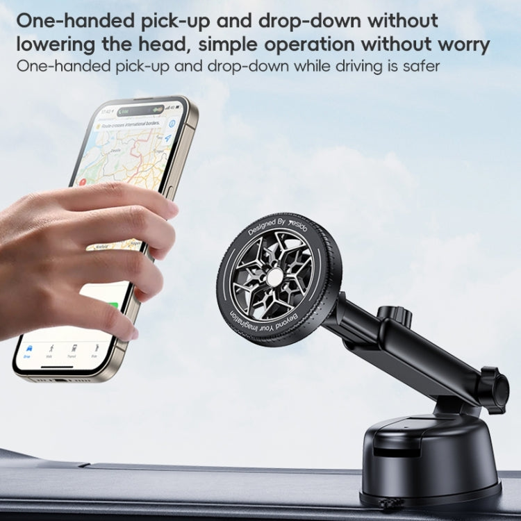 Yesido C266 Magesafe Magnetic Car Holder - Black