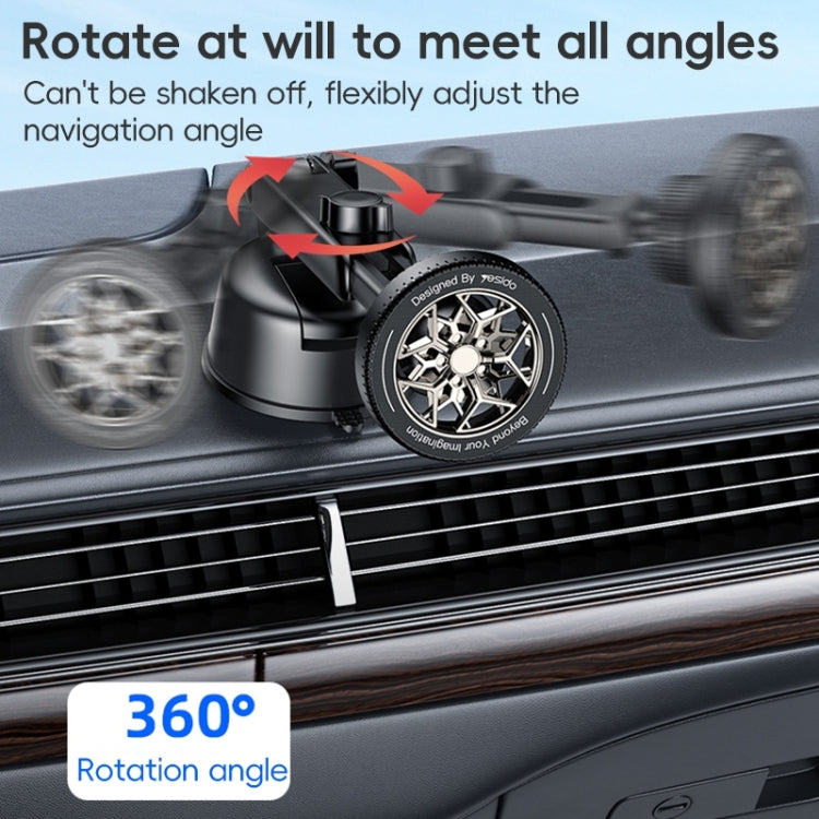 Yesido C266 Magesafe Magnetic Car Holder - Black