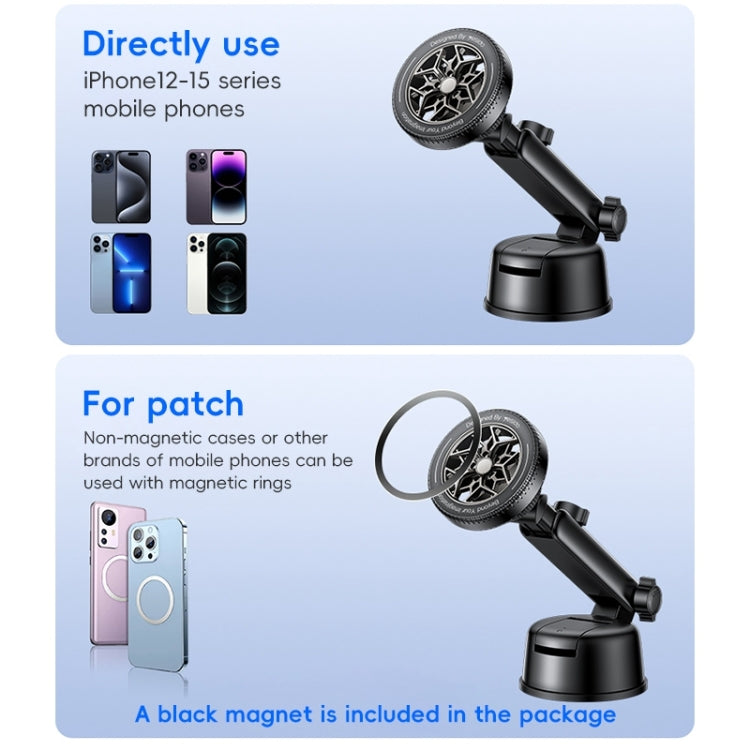Yesido C266 Magesafe Magnetic Car Holder - Black
