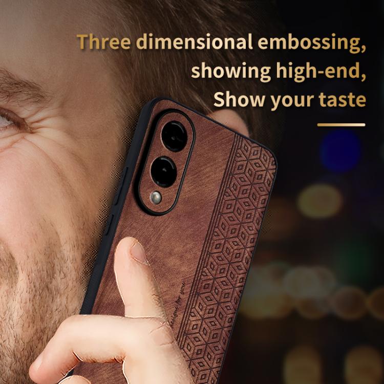 For Samsung Galaxy S25 Edge 5G AZNS 3D Embossed Skin Feel Phone Case