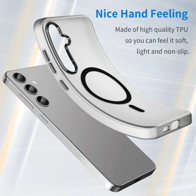 For Samsung Galaxy S24+ 5G MagSafe Frosted Translucent TPU + PC Full Coverage Phone Case
