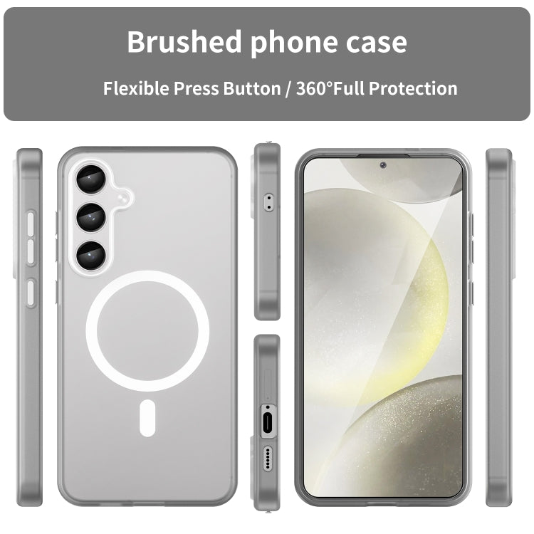 For Samsung Galaxy S24+ 5G MagSafe Frosted Translucent TPU + PC Full Coverage Phone Case