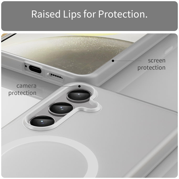 For Samsung Galaxy S24+ 5G MagSafe Frosted Translucent TPU + PC Full Coverage Phone Case