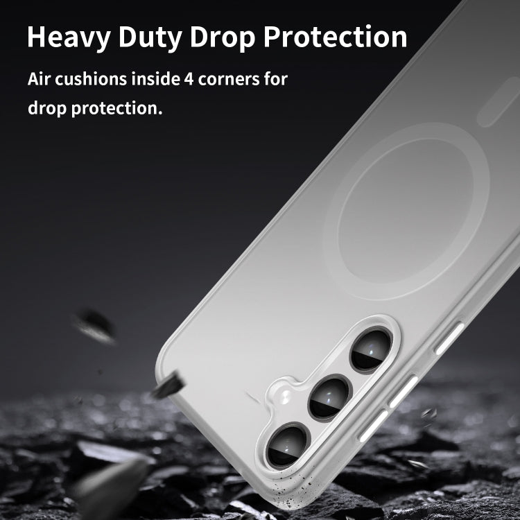 For Samsung Galaxy S24+ 5G MagSafe Frosted Translucent TPU + PC Full Coverage Phone Case
