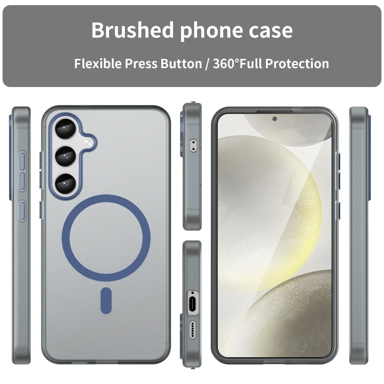 For Samsung Galaxy S24+ 5G MagSafe Frosted Translucent TPU + PC Full Coverage Phone Case
