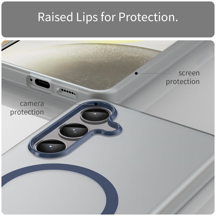 For Samsung Galaxy S24+ 5G MagSafe Frosted Translucent TPU + PC Full Coverage Phone Case