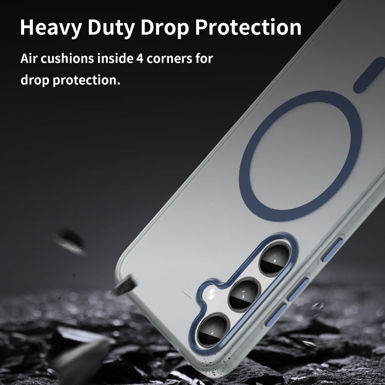 For Samsung Galaxy S24+ 5G MagSafe Frosted Translucent TPU + PC Full Coverage Phone Case