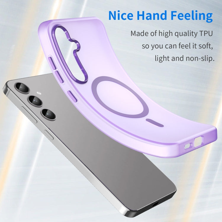 For Samsung Galaxy S24+ 5G MagSafe Frosted Translucent TPU + PC Full Coverage Phone Case