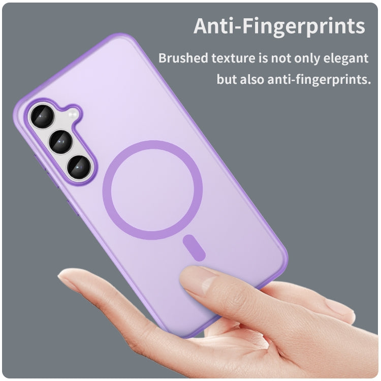 For Samsung Galaxy S24+ 5G MagSafe Frosted Translucent TPU + PC Full Coverage Phone Case