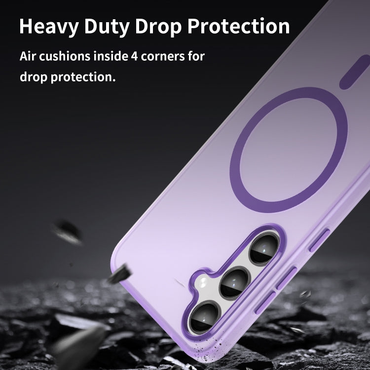 For Samsung Galaxy S24+ 5G MagSafe Frosted Translucent TPU + PC Full Coverage Phone Case