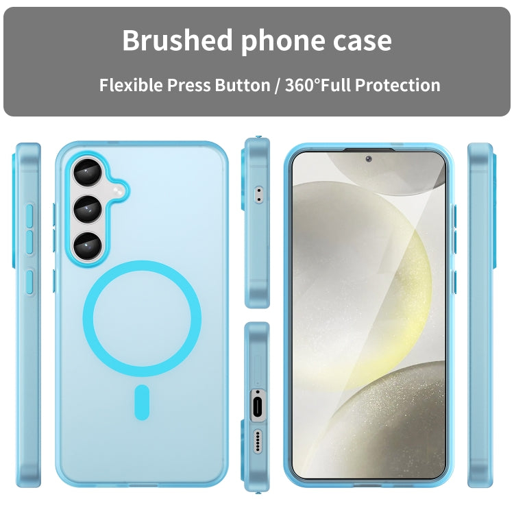 For Samsung Galaxy S24+ 5G MagSafe Frosted Translucent TPU + PC Full Coverage Phone Case