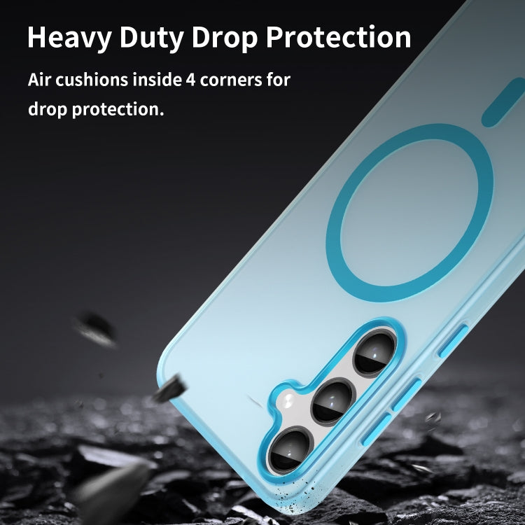 For Samsung Galaxy S24+ 5G MagSafe Frosted Translucent TPU + PC Full Coverage Phone Case