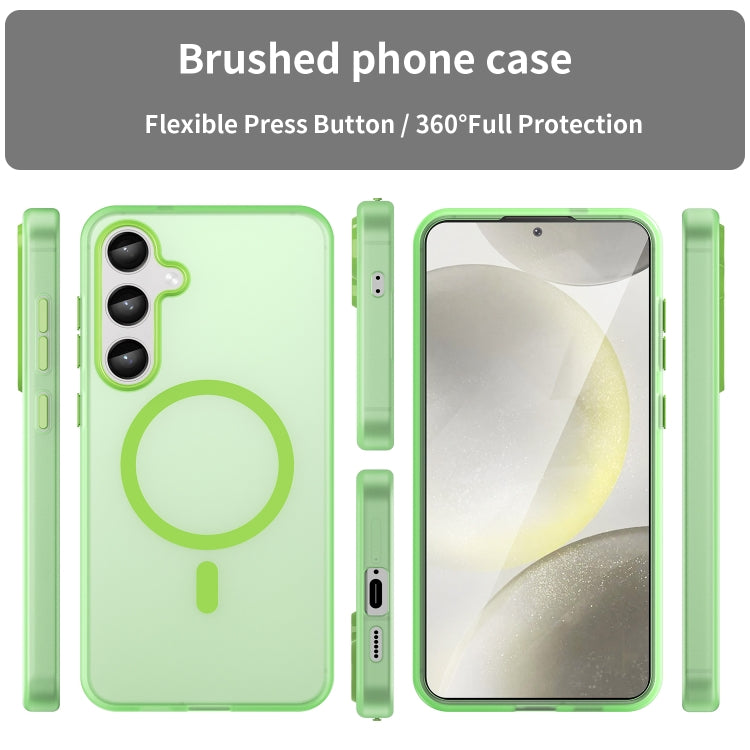 For Samsung Galaxy S24+ 5G MagSafe Frosted Translucent TPU + PC Full Coverage Phone Case